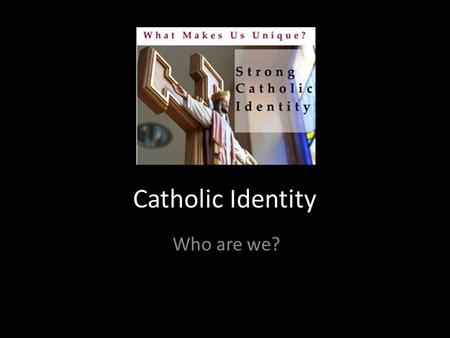 Catholic Identity Who are we?. EiCE Domain 1 - Catholic Life and Religious Education 1.5 RELIGIOUS LIFE OF THE SCHOOL (Elements- Nurturing The Story;