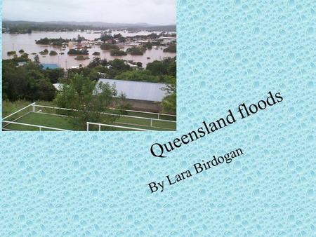 Queensland floods By Lara Birdogan. Contents My flood info Pictures from the floods My letter to Julia Gillard Impact on the community The End.