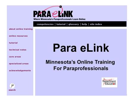 Para eLink Minnesota’s Online Training For Paraprofessionals.