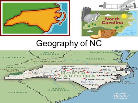 Geography of NC.