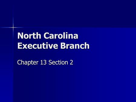 North Carolina Executive Branch Chapter 13 Section 2.