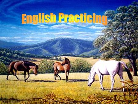 English Practicing.