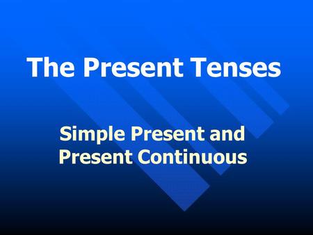 present simple powerpoint presentations