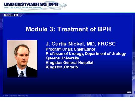Module 3: Treatment of BPH