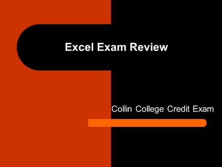 Collin College Credit Exam
