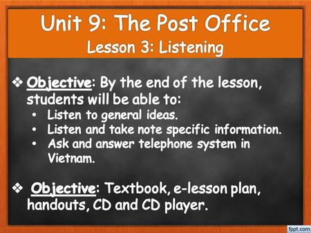 Content I. Warm-up II. Pre-listening III. While-listening IV. Post-listening - Game: Behind the numbers - Vocabulary - Questions - T/F statements -