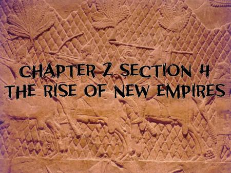 New Empire Semitic-speaking people who exploited the use of iron weapons to build an empire by 700 B.C. Semitic-Speaking Spoke Semitic language Included.