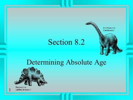 Determining Absolute Age