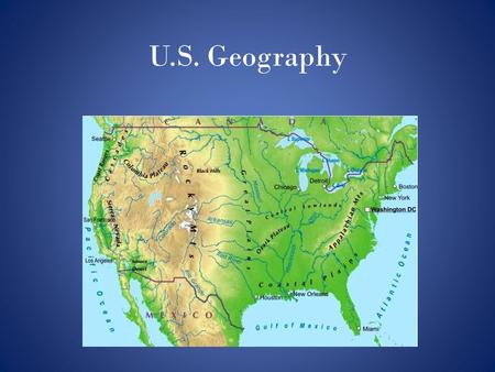 U.S. Geography.