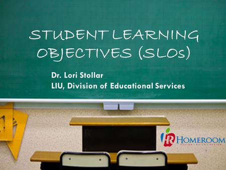 Student Learning Objectives (SLOs)