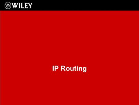 IP Routing.