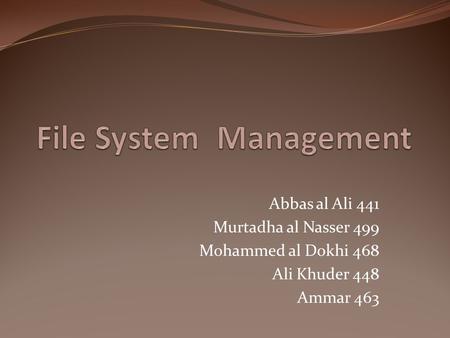 Abbas al Ali 441 Murtadha al Nasser 499 Mohammed al Dokhi 468 Ali Khuder 448 Ammar 463.