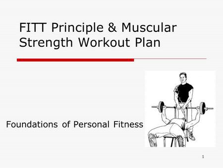 FITT Principle & Muscular Strength Workout Plan