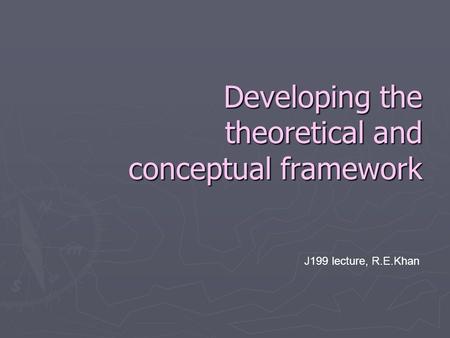 theoretical and conceptual framework in research ppt