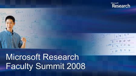 Microsoft Research Faculty Summit 2008. Noshir Contractor Jane S. & William J. White Professor of Behavioral Sciences Professor of Ind. Engg & Mgmt Sciences,