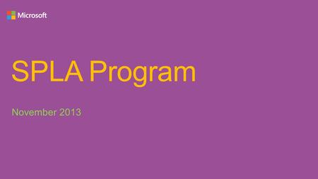 SPLA Program November 2013.