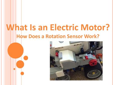 What Is an Electric Motor? How Does a Rotation Sensor Work?