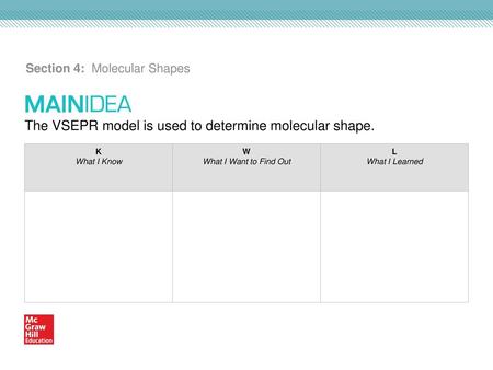Section 4: Molecular Shapes