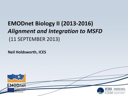 Alignment and Integration to MSFD