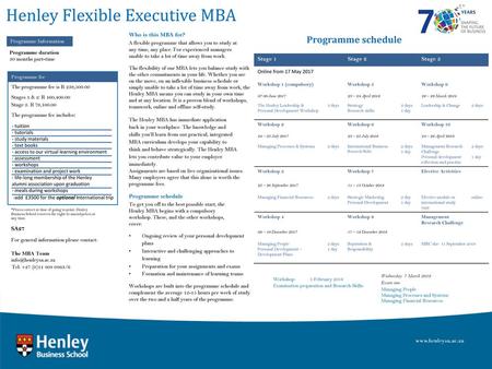 Henley Flexible Executive MBA