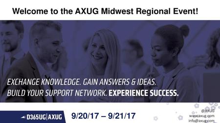 Welcome to the AXUG Midwest Regional Event!