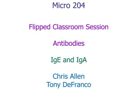 Flipped Classroom Session