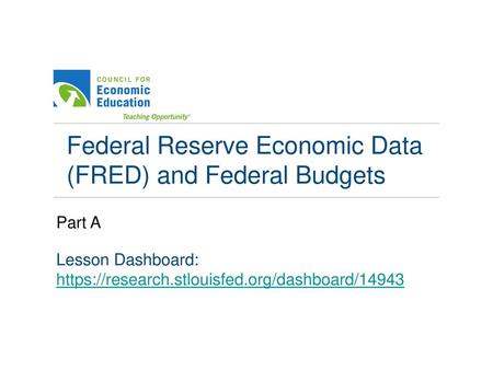 Federal Reserve Economic Data (FRED) and Federal Budgets