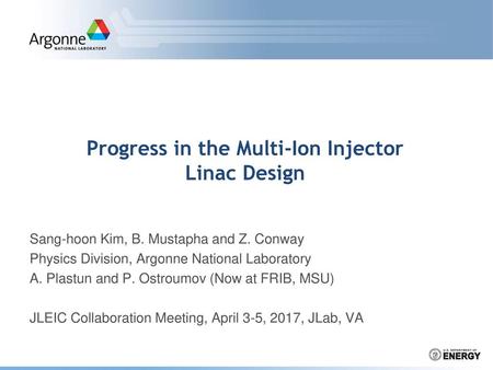 Progress in the Multi-Ion Injector Linac Design