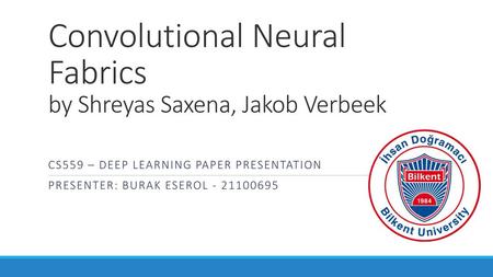 Convolutional Neural Fabrics by Shreyas Saxena, Jakob Verbeek