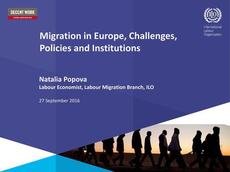 Migration in Europe, Challenges, Policies and Institutions