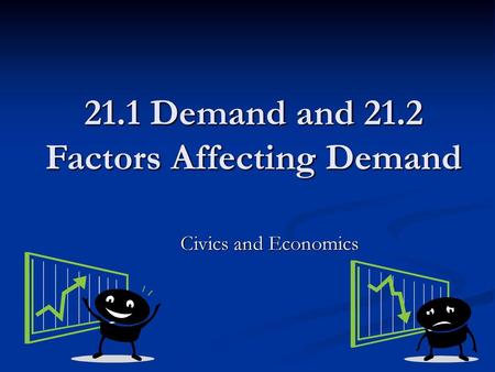 21.1 Demand and 21.2 Factors Affecting Demand