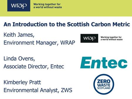 An Introduction to the Scottish Carbon Metric