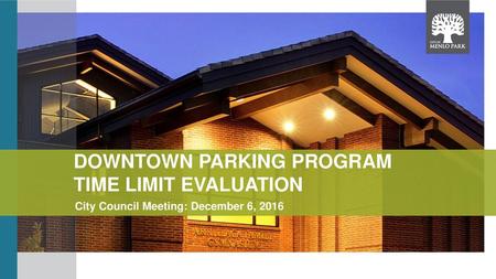Downtown Parking Program Time Limit Evaluation