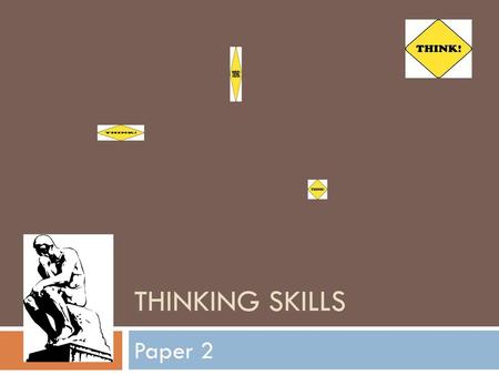 Thinking Skills Paper 2.