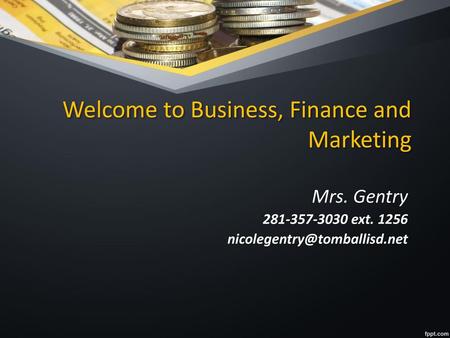 Welcome to Business, Finance and Marketing