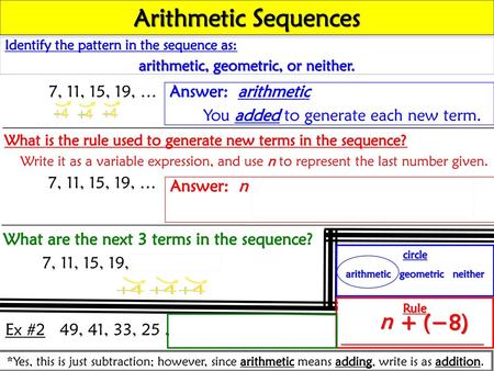 arithmetic, geometric, or neither. arithmetic geometric neither
