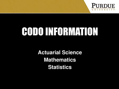 Actuarial Science Mathematics Statistics
