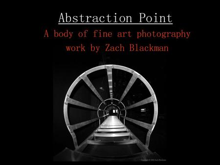 A body of fine art photography work by Zach Blackman