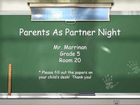 Parents As Partner Night