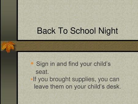 Sign in and find your child’s