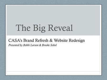 The Big Reveal CASA’s Brand Refresh & Website Redesign