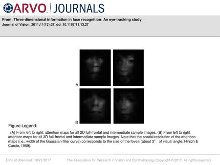 Journal of Vision. 2011;11(13):27. doi: / Figure Legend:
