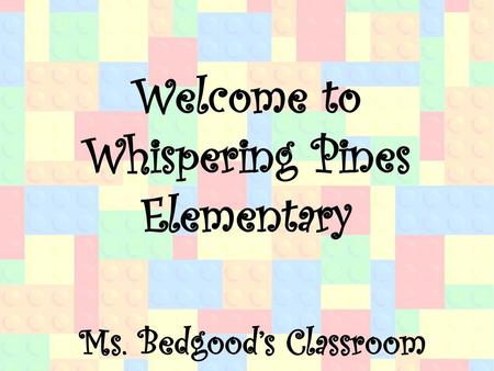Welcome to Whispering Pines Elementary
