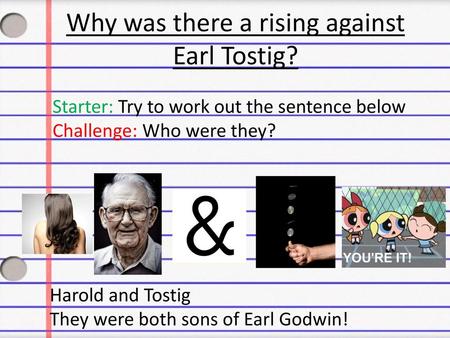 Why was there a rising against Earl Tostig?