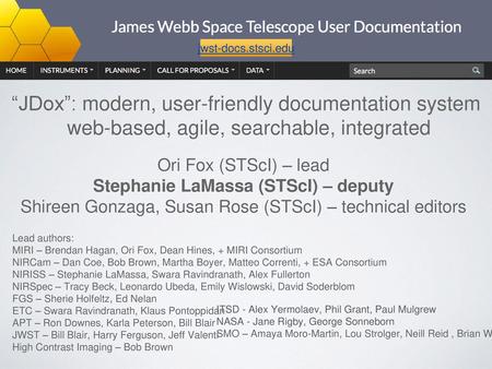 Stephanie LaMassa (STScI) – deputy