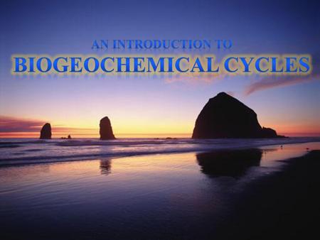 Biogeochemical cycles