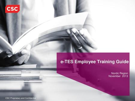 e-TES Employee Training Guide
