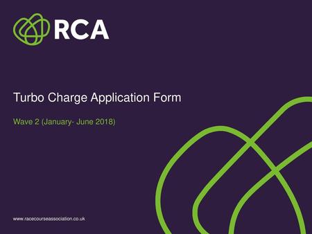 Turbo Charge Application Form
