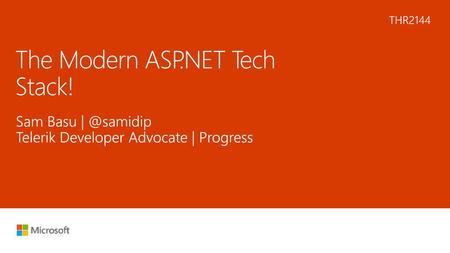 The Modern ASP.NET Tech Stack!
