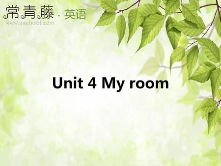 Unit 4 My room.